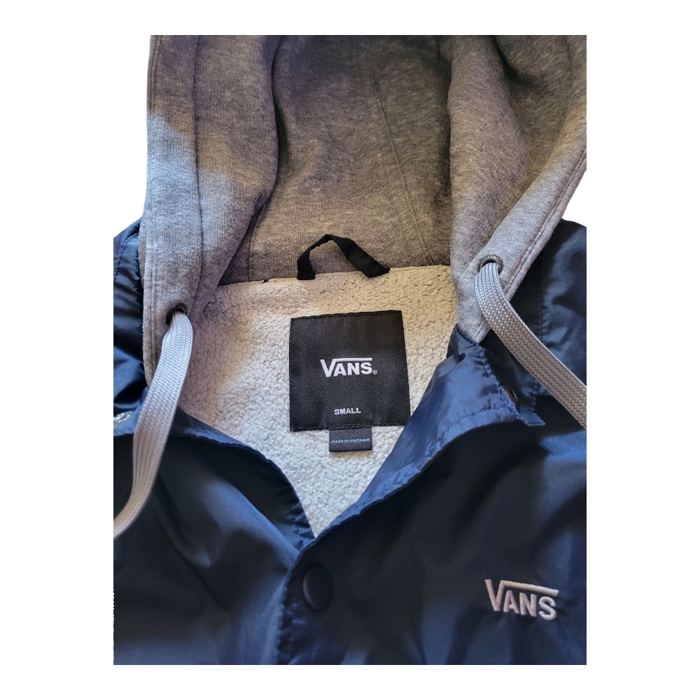 Vans Men's Blue Hooded Jacket - Picture 7 of 10